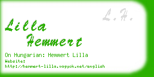 lilla hemmert business card